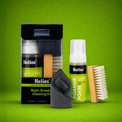 Helios Basic Sneaker Shoe Cleaning Kit with Microfiber Towel.