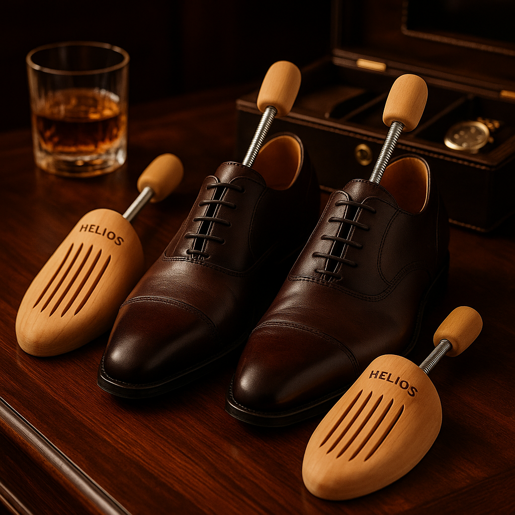 Helios Lotus Wood Shoe Trees – Shape Keeper for Leather Shoes & Sneakers