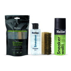 Helios Super Sneaker Cleaner - 125 ML With Sneaker Wall Protect Spray I Water & Stain Barrier I Water Proofer I 150 ML