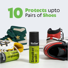 Helios Super Sneaker Cleaner - 125 ML With Sneaker Wall Protect Spray I Water & Stain Barrier I Water Proofer I 150 ML