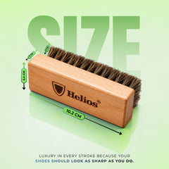Helios All-in-One Sneaker Brush Kit | 3 Premium Cleaning Brushes (Soft, Medium & Hard)