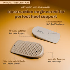 Helios Heel Cup Insole | Anti-Fatigue Heel Cushion with Shock Absorption & All-Day Comfort | Universal Fit for Men & Women