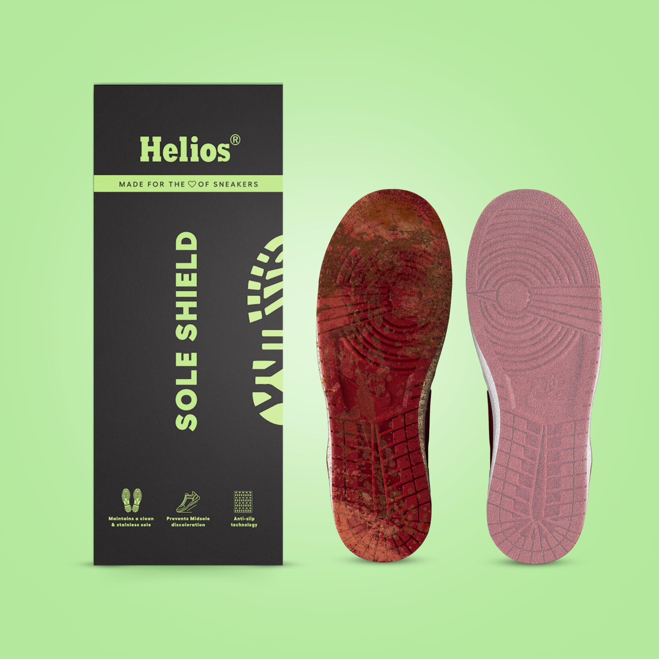 Helios Sole Protectors for Sneakers, {Cut to fit size 3-13
