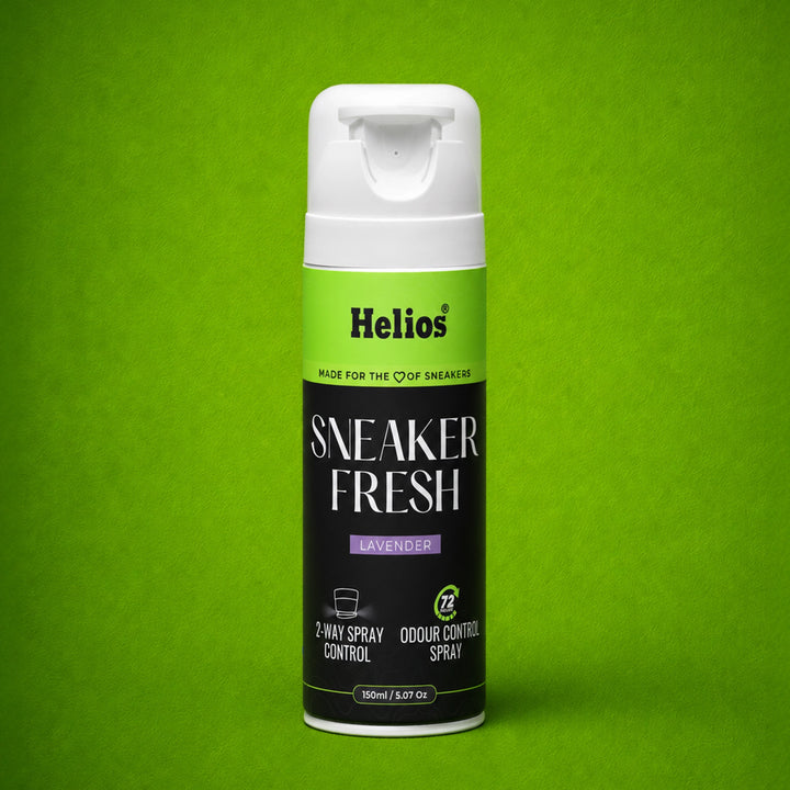 Helios Sneaker Fresh Lavender Shoe Deodorizer Spray 150ml | Shoe Freshener & Odour Eliminator | Long-Lasting Freshness | Dual Spray Technology