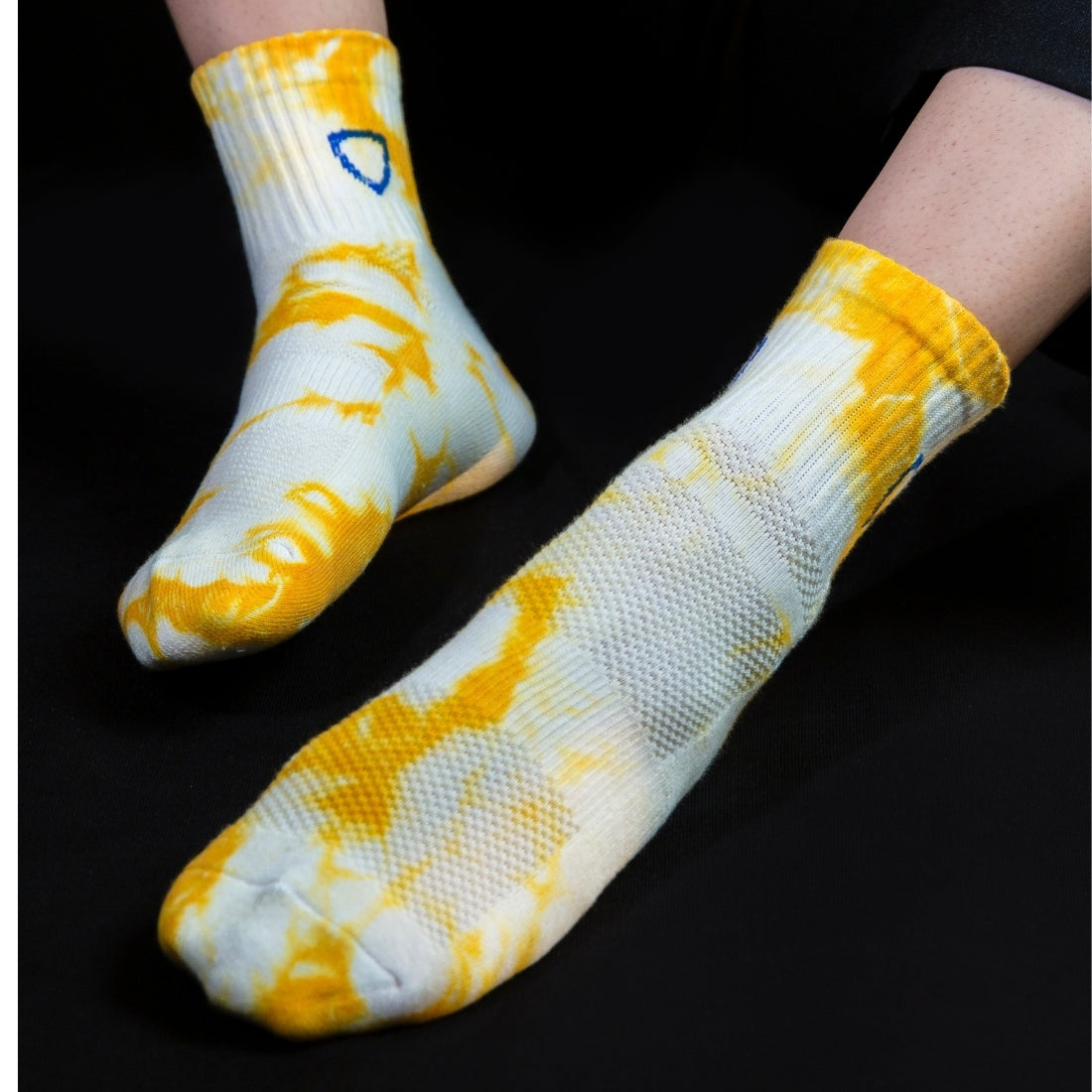 Helios Styocks Tie & Dye Ankle Length Cushion Socks - Yellow