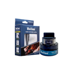 Helios Coloured Shoe Cream - 48 GM With Applicator With Shoe Shine Buffing Cloth