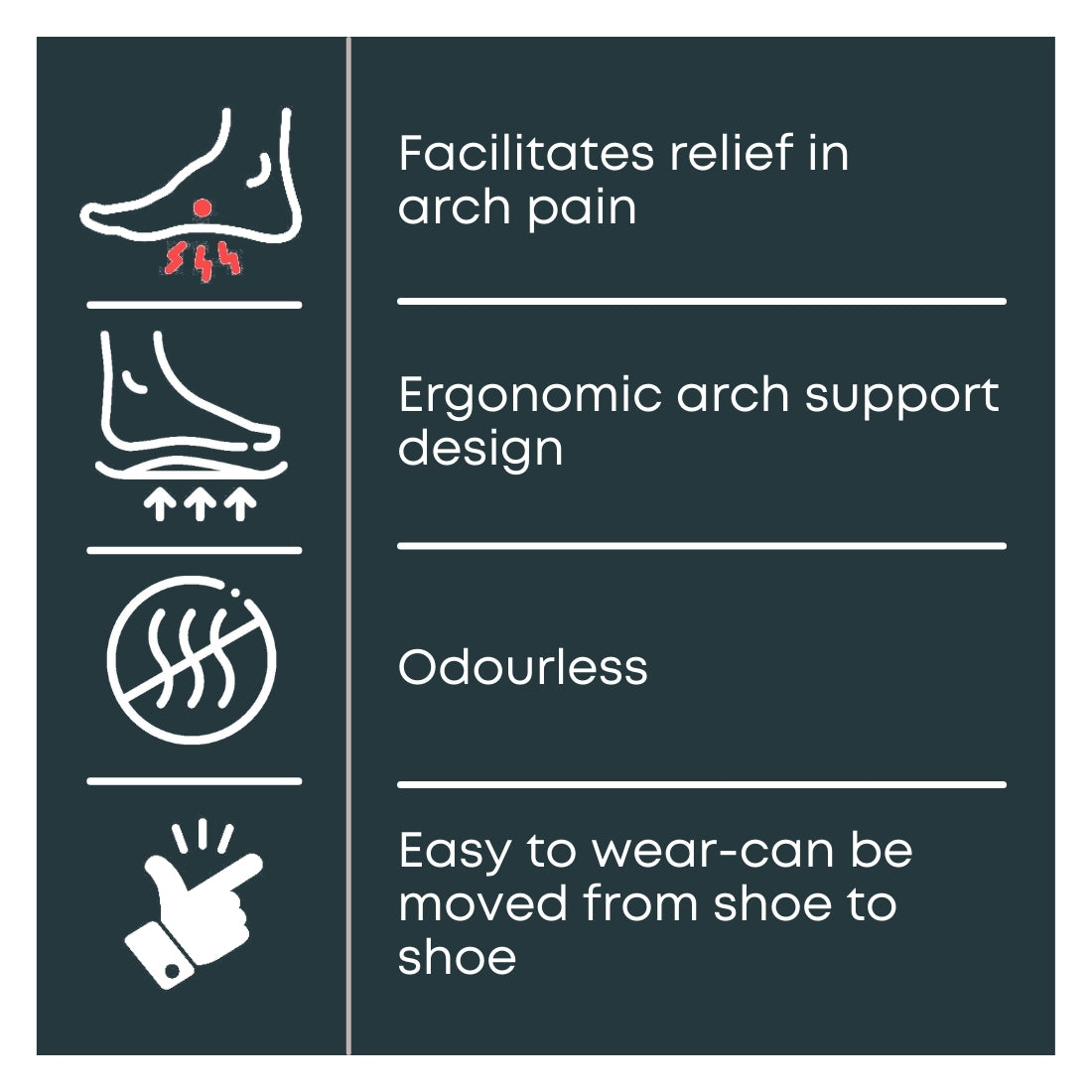 Helios Silicone Arch Support