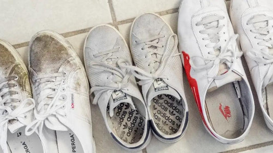 How do you clean the fabric sneakers?