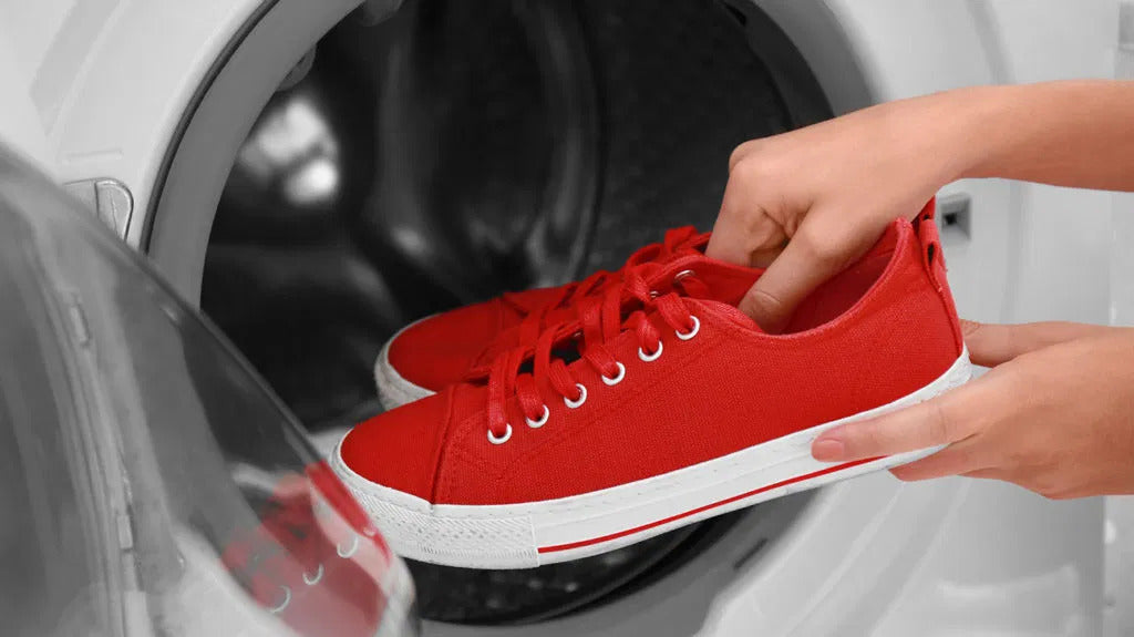 Why are washing machines a strict NO-NO for cleaning sneakers?