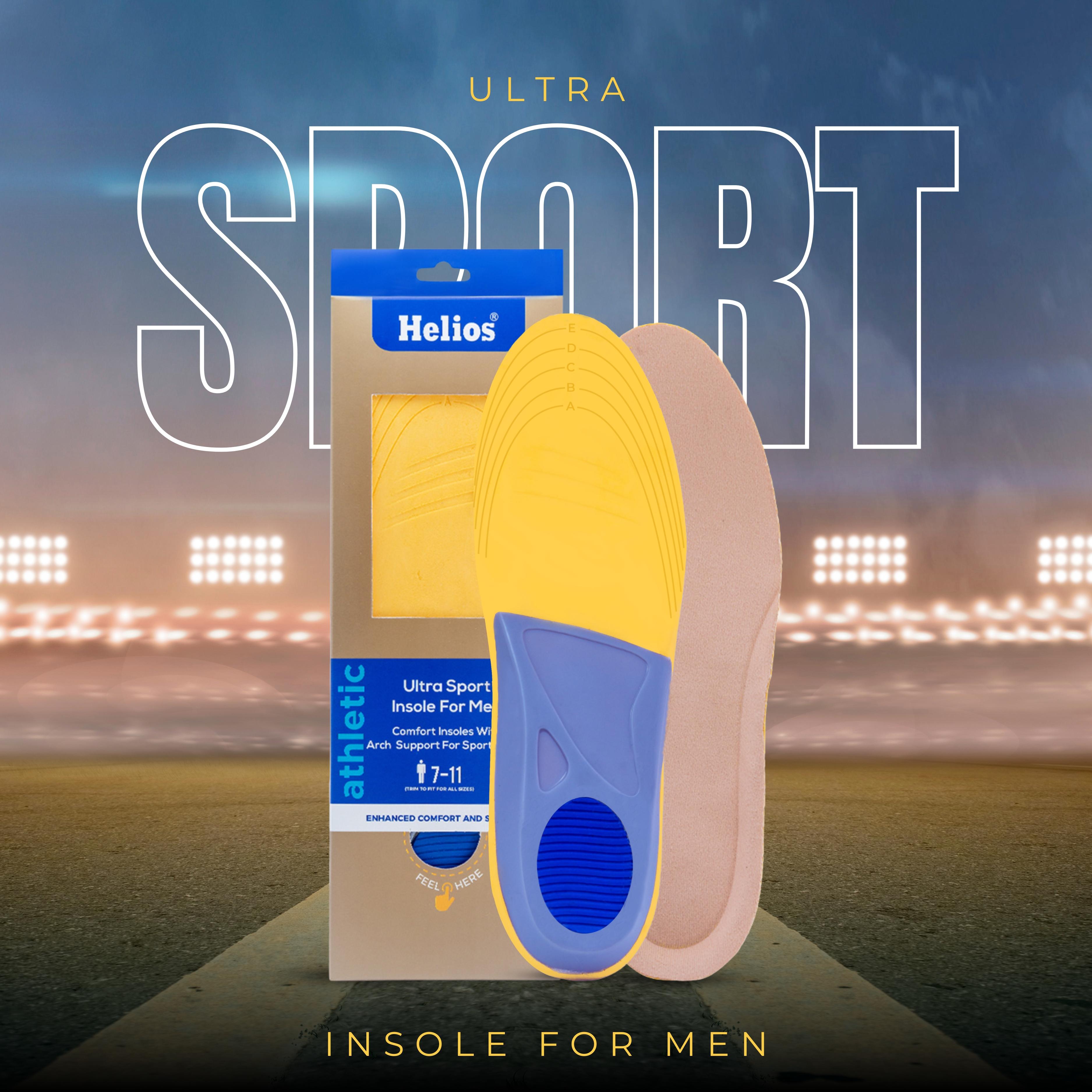 Helios Ultra sport insole with arch support (TRIM TO FIT SIZE 7-11)