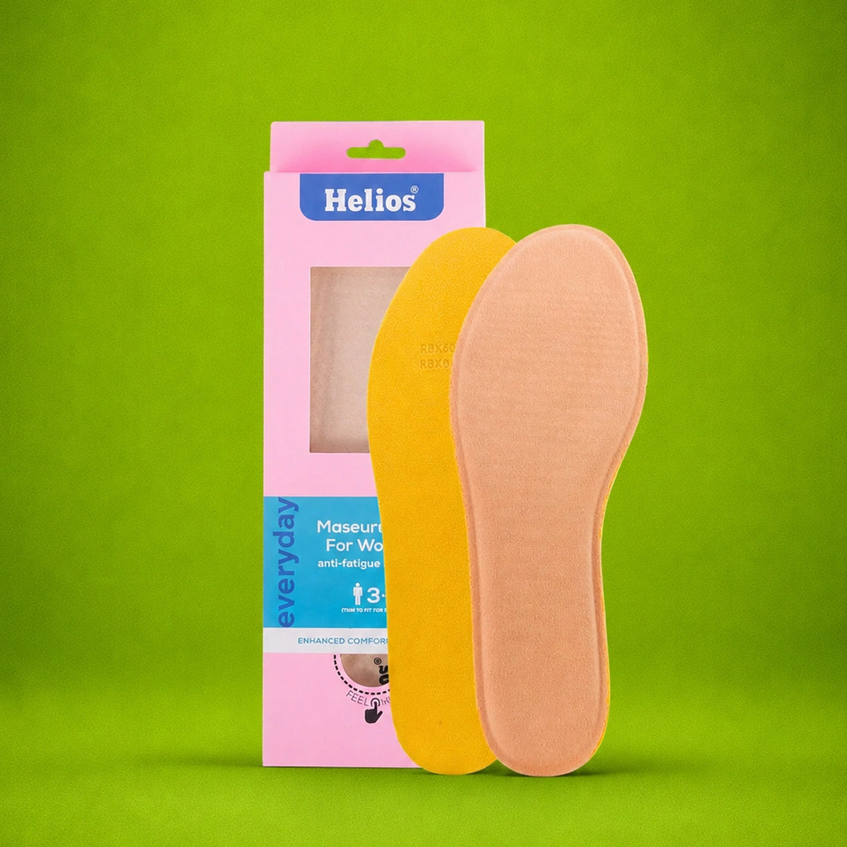 Helios Maseur Insole For Men - Size Trim To fit Size (6 to 11)