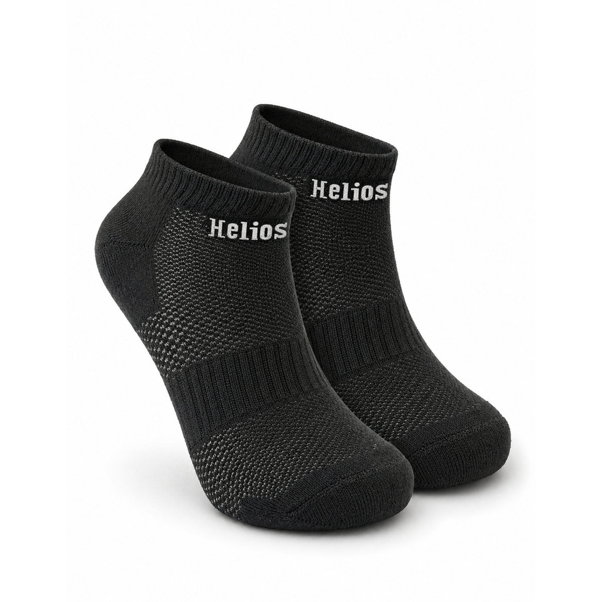 Helios Bamboo Ankle Socks for Men & Women | Breathable Anti-Odour Cushioned Sports Socks | Black, Navy & White
