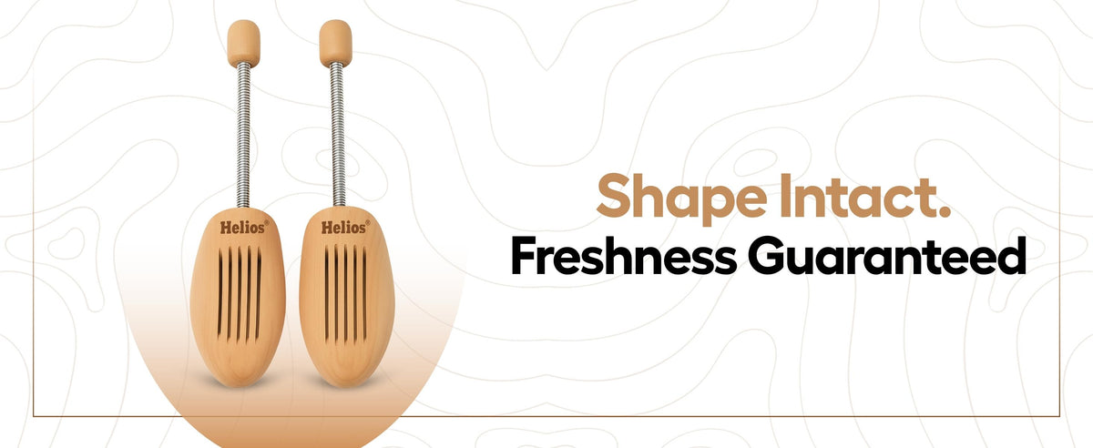 Helios Lotus Wood Shoe Trees – Shape Keeper for Leather Shoes & Sneakers — product feature 1