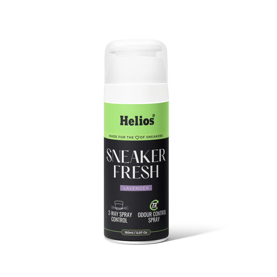 Helios Sneaker Fresh Lavender Shoe Deodorizer Spray 150ml | Shoe Freshener & Odour Eliminator | Long-Lasting Freshness | Dual Spray Technology