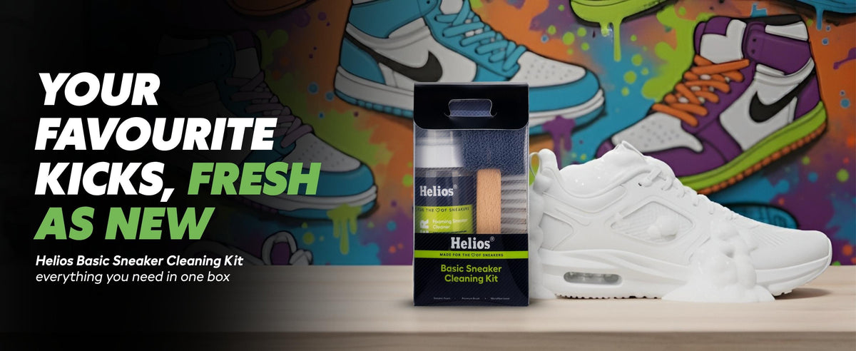 Helios Basic Sneaker Shoe Cleaning Kit with Microfiber Towel. — product feature 1