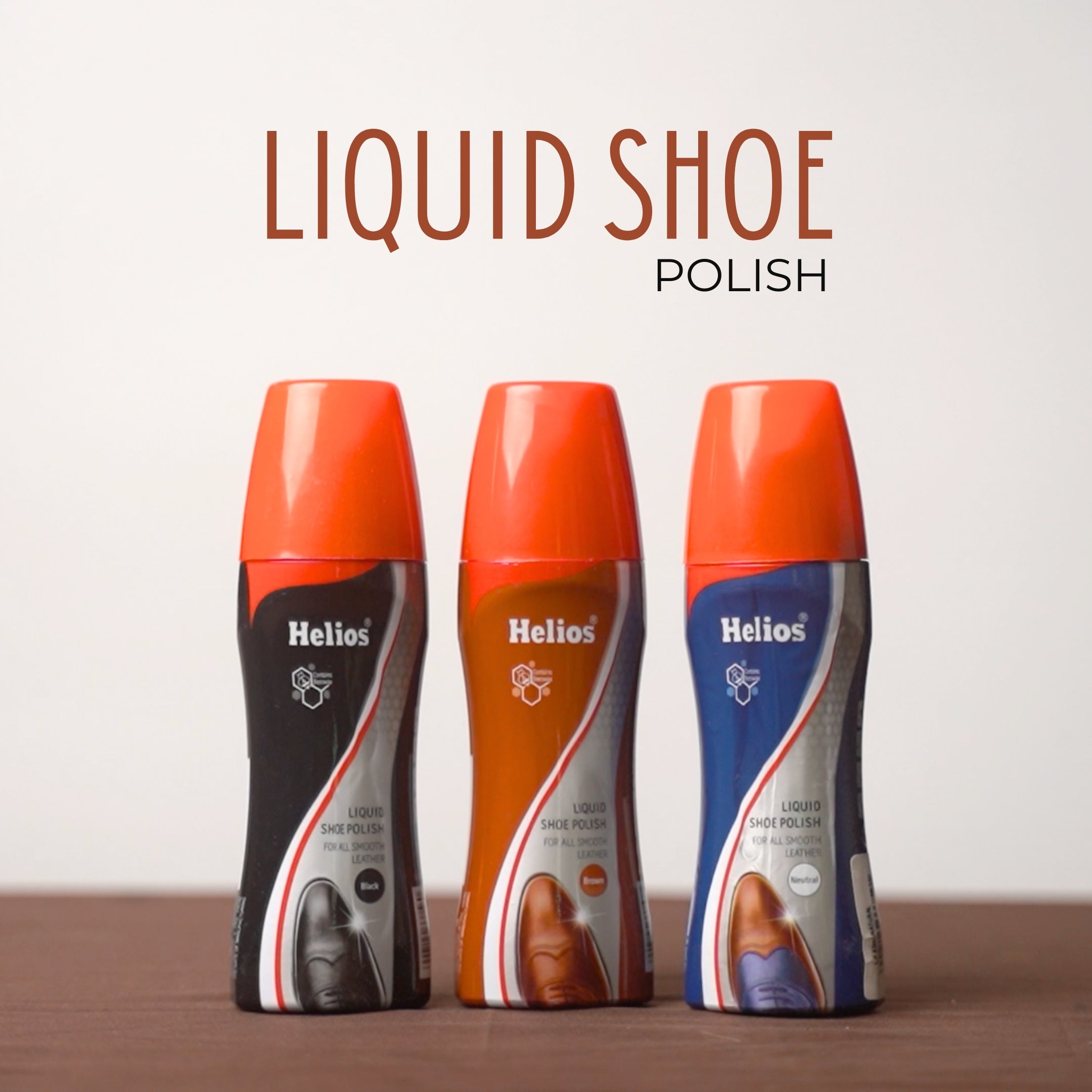 Helios Liquid Shoe Polish - 80 ML