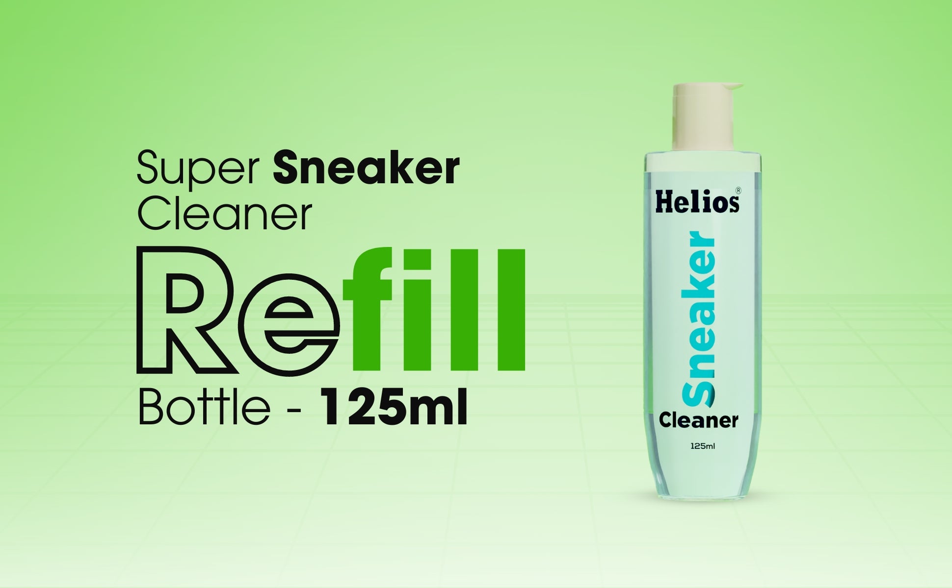 Helios Super Sneaker Cleaner Refill Bottle - 125 ML — product feature 1