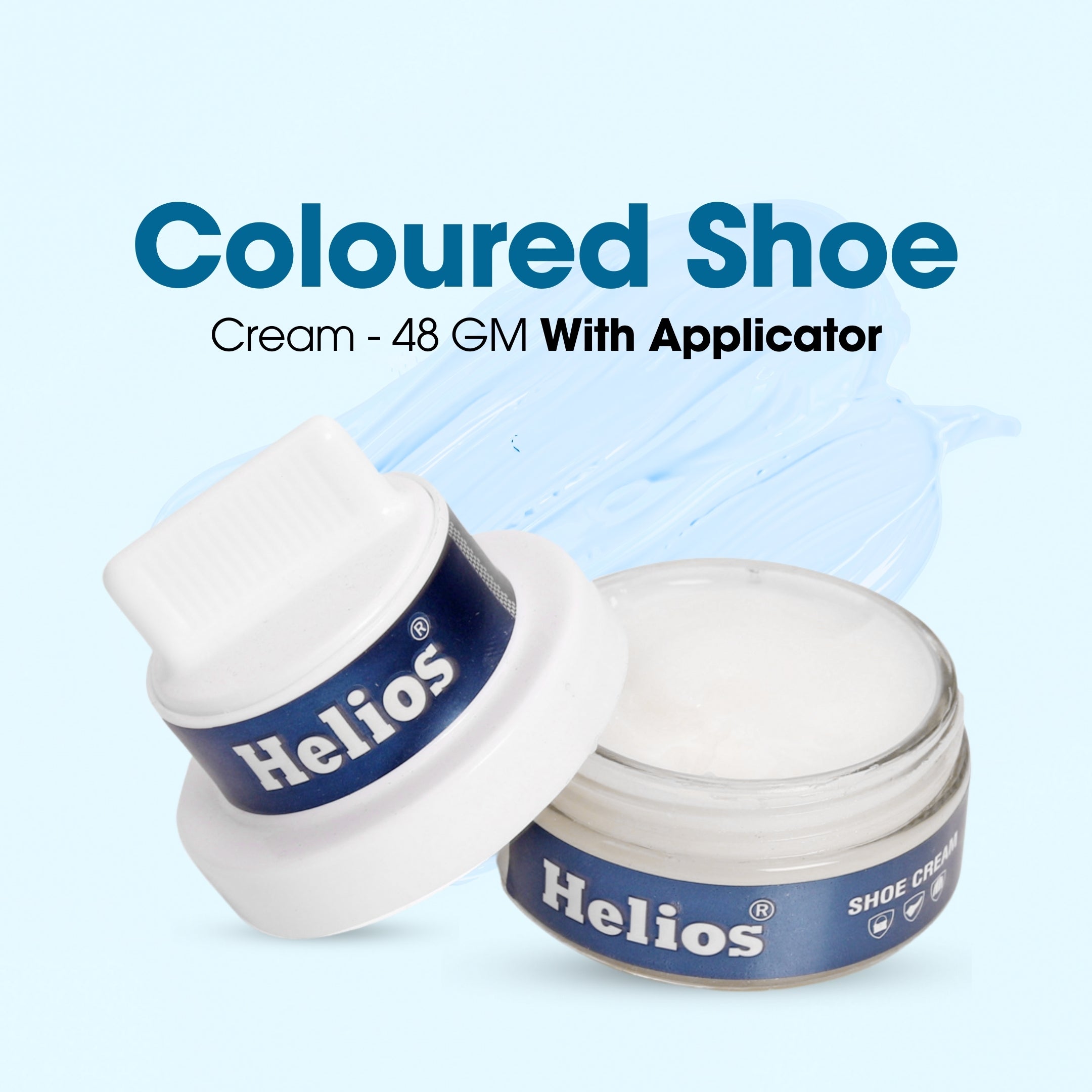 Helios Coloured Shoe Cream - 48 GM With Applicator