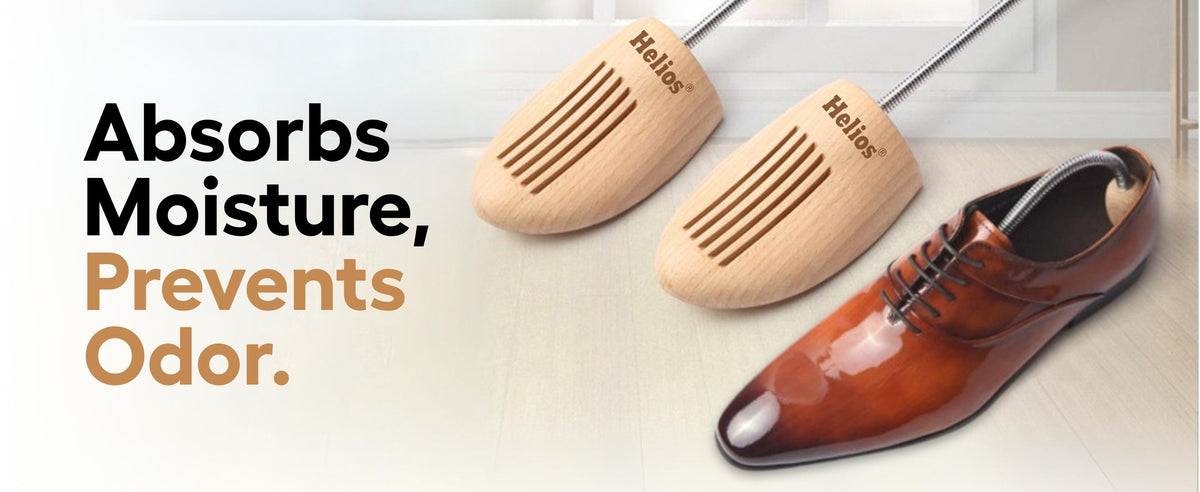 Helios Lotus Wood Shoe Trees – Shape Keeper for Leather Shoes & Sneakers — product feature 2