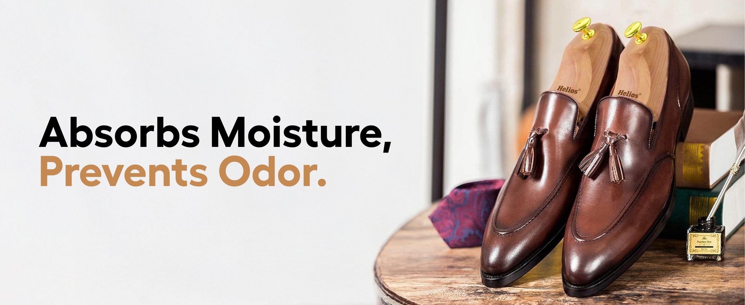Helios Cedar Shoe Tree, Shoe Trees for Men, Adjustable Shoe Tree, Shoe Widener, Shoe Shaper, Size 6-11 — product feature 2
