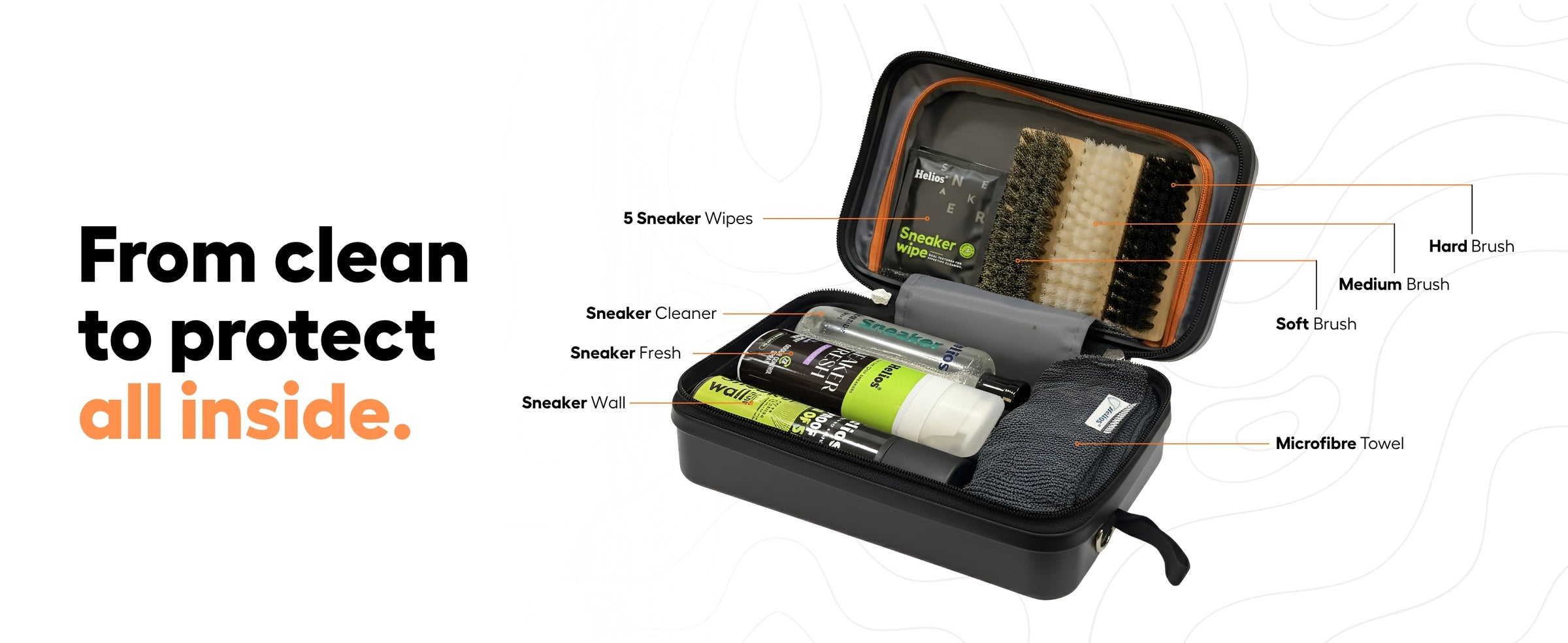 Helios 8-in-1 Sneaker Grooming Kit — product feature 5