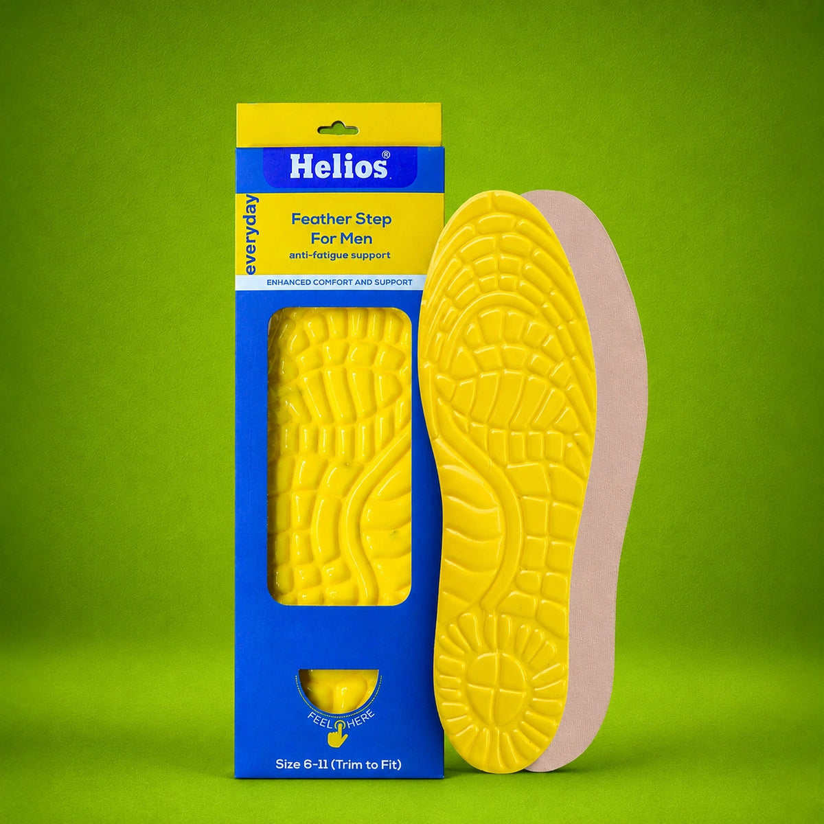 Helios Massaging Feather Gel insole (Trim To Fit Size 6-11)