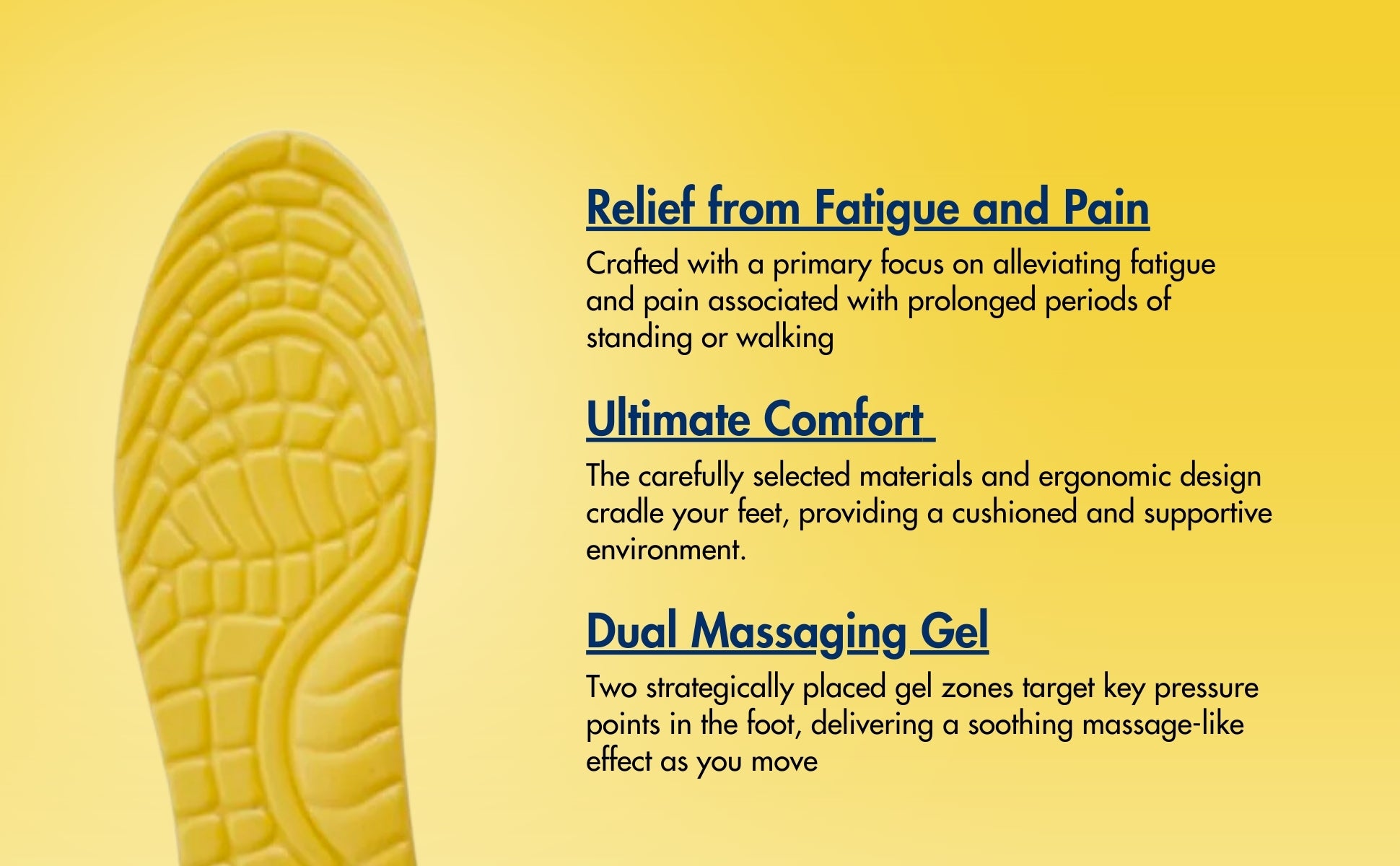 Helios Massaging Feather Gel Insoles {trim to fit size 3-8} — product feature 2