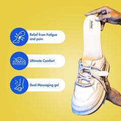 Helios Massaging Feather Gel Insoles {trim to fit size 3-8}