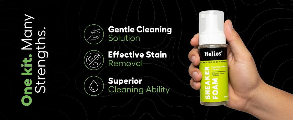 Helios Basic Sneaker Shoe Cleaning Kit with Microfiber Towel. — product feature 3