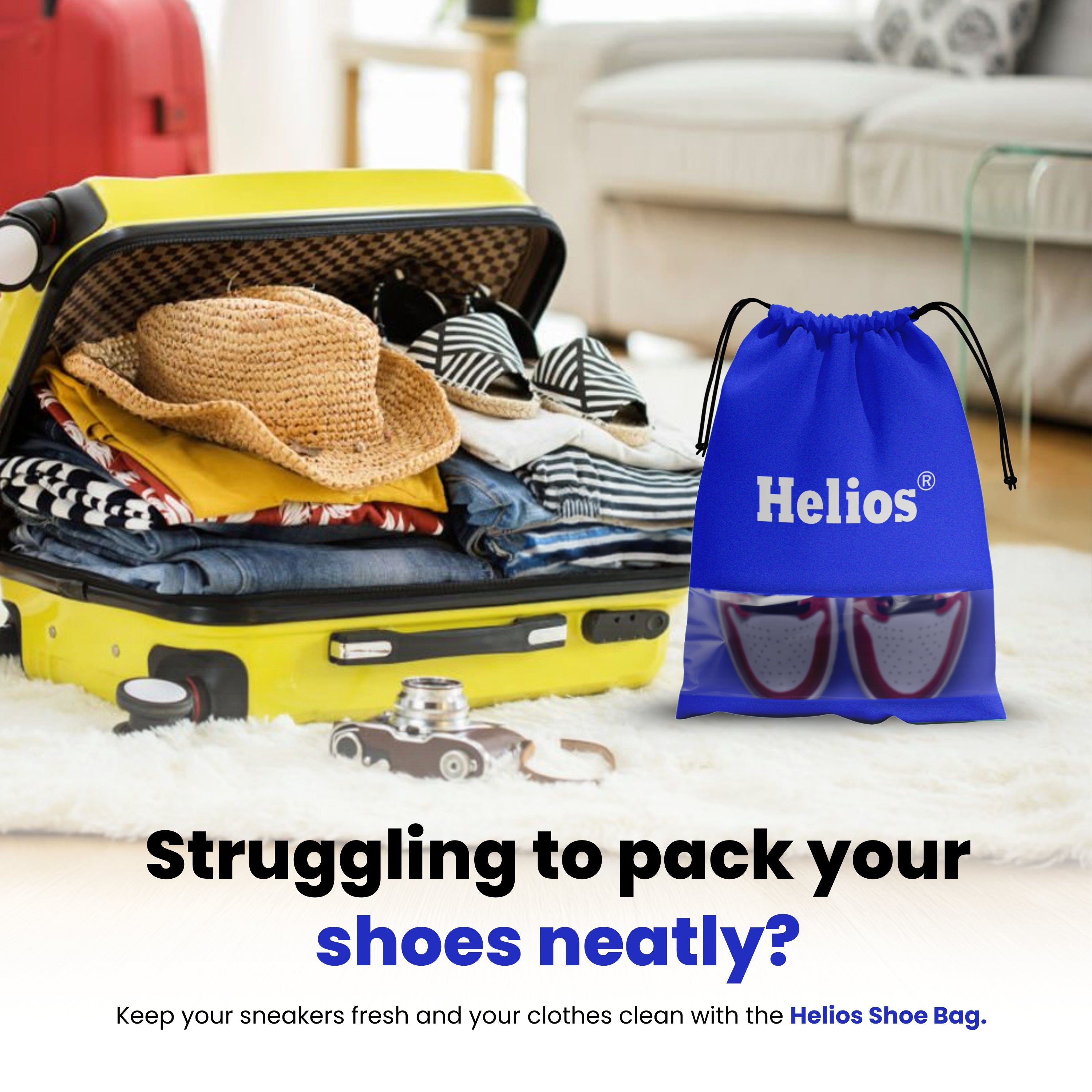 SHOE BAGS FOR TRAVEL & STORAGE