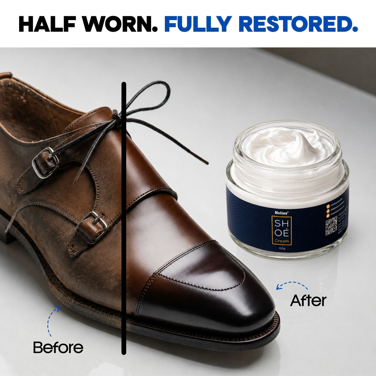 HELIOS COLOURED SHOE CREAM - 100 GM