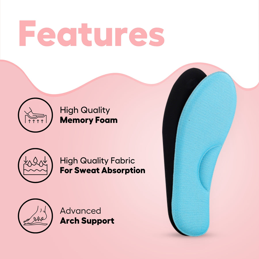 Helios Memory Foam INSOLE for Ladies  - Size 3-8