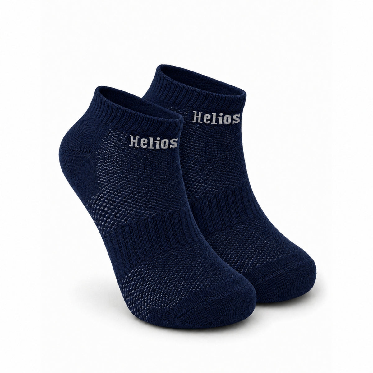 Helios Bamboo Ankle Socks for Men & Women | Breathable Anti-Odour Cushioned Sports Socks | Black, Navy & White