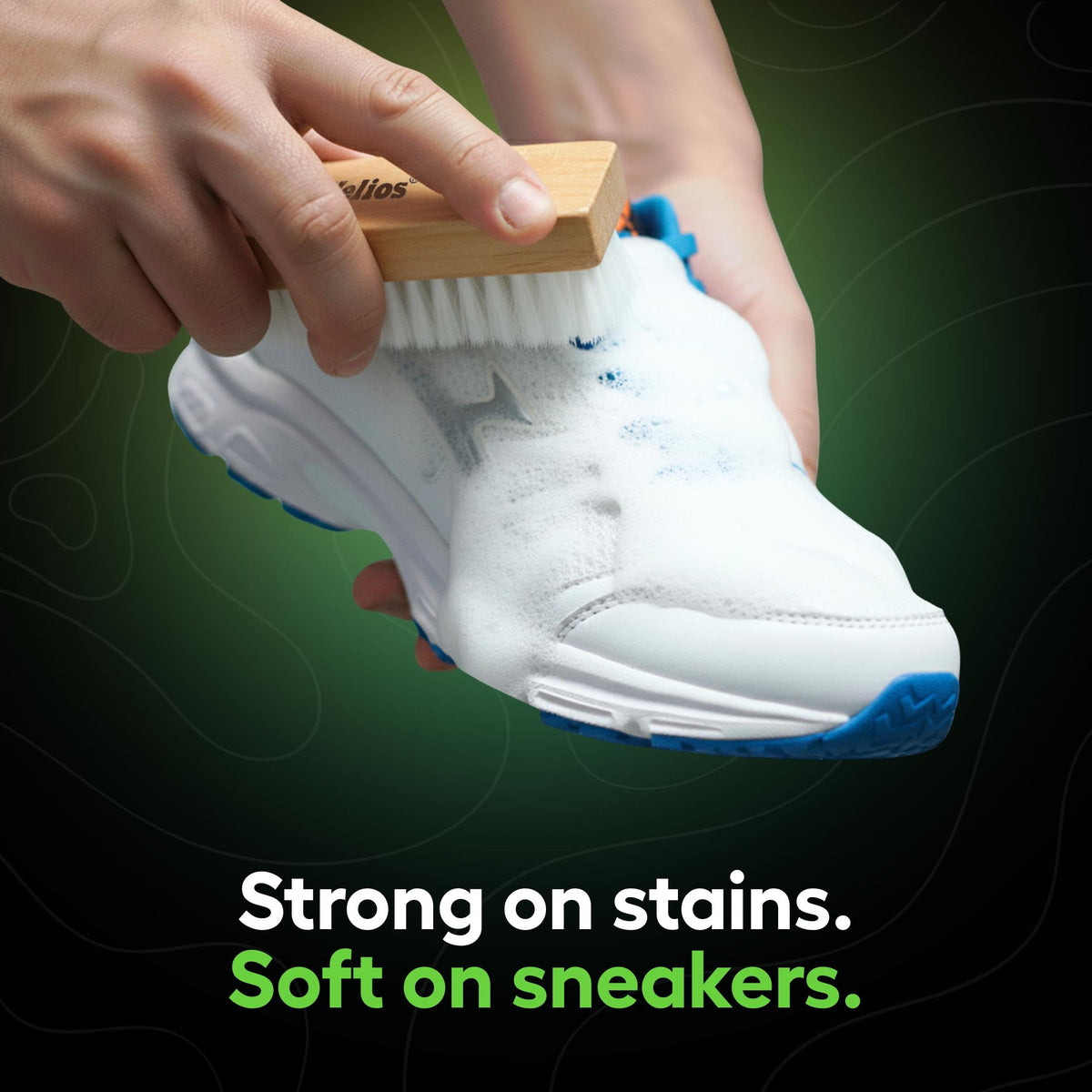 Helios Basic Sneaker Shoe Cleaning Kit with Microfiber Towel.