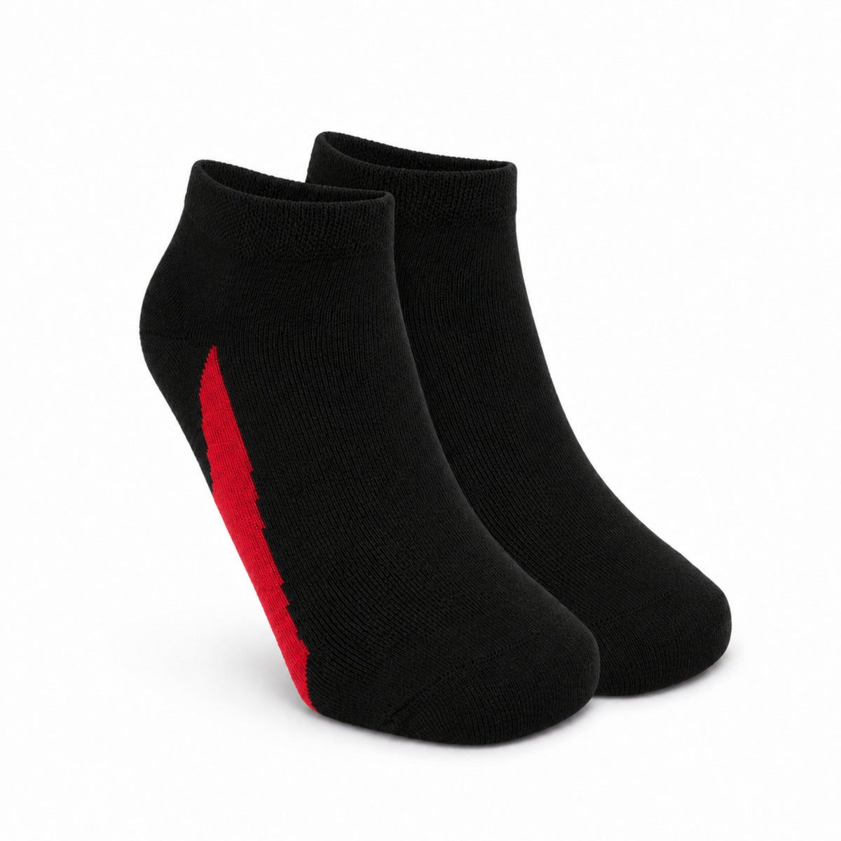 Helios Pack of 3 Cotton Ankle Socks for Men & Women  | Red, White & Black