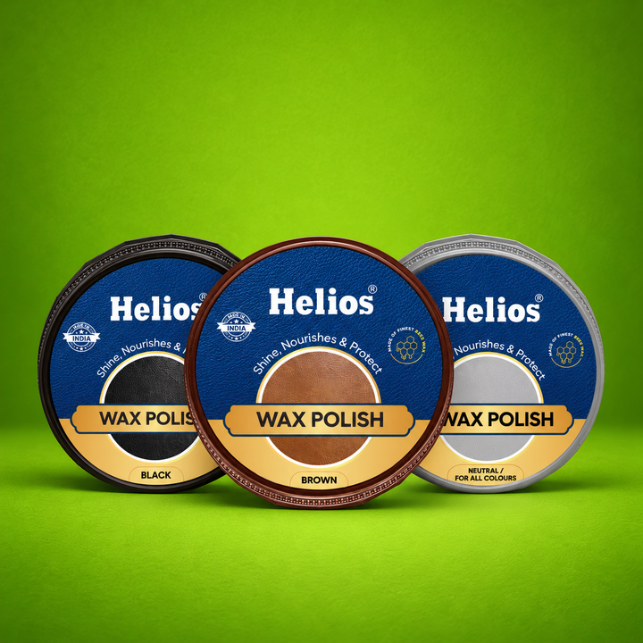 Helios Wax Shoe Polish – Leather Shine, Nourish & Protect | Long-Lasting Finish