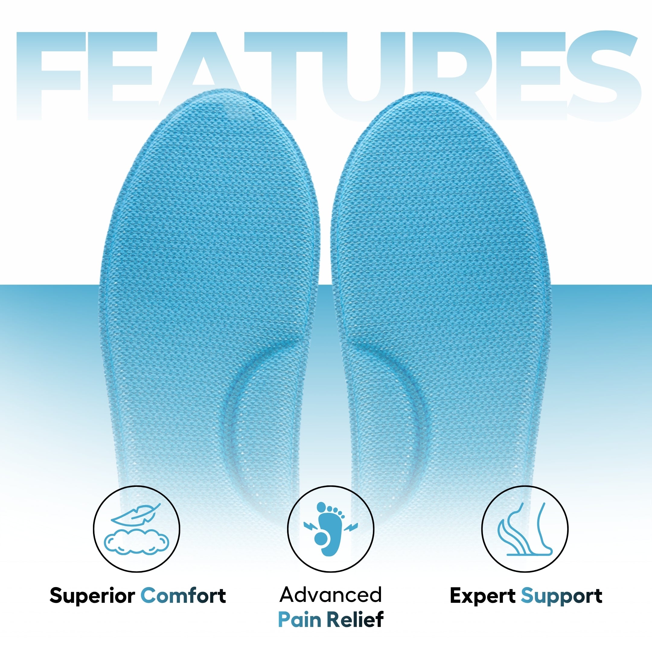 Helios Memory Foam Insole FOR MEN (TRIM TO FIT SIZE 6-10)