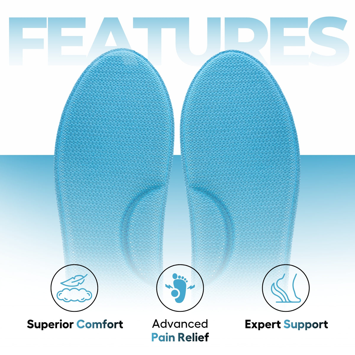 Helios Memory Foam Insole FOR MEN (TRIM TO FIT SIZE 6-10)