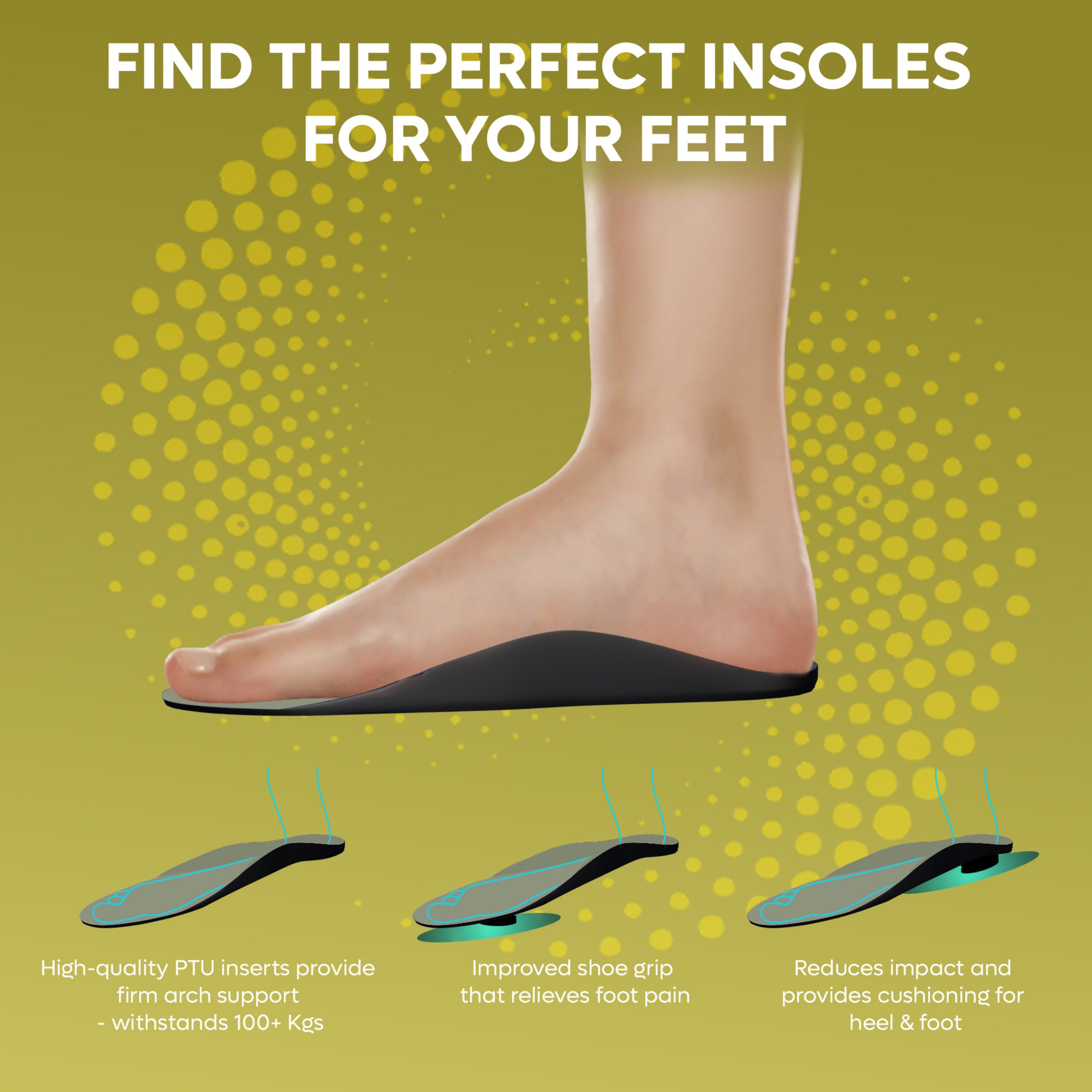 Helios Arch Active Insole (Trim to Fit) | Sizes 5–8 & 9–12