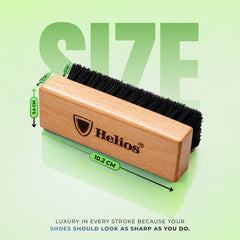 Helios All-in-One Sneaker Brush Kit | 3 Premium Cleaning Brushes (Soft, Medium & Hard)