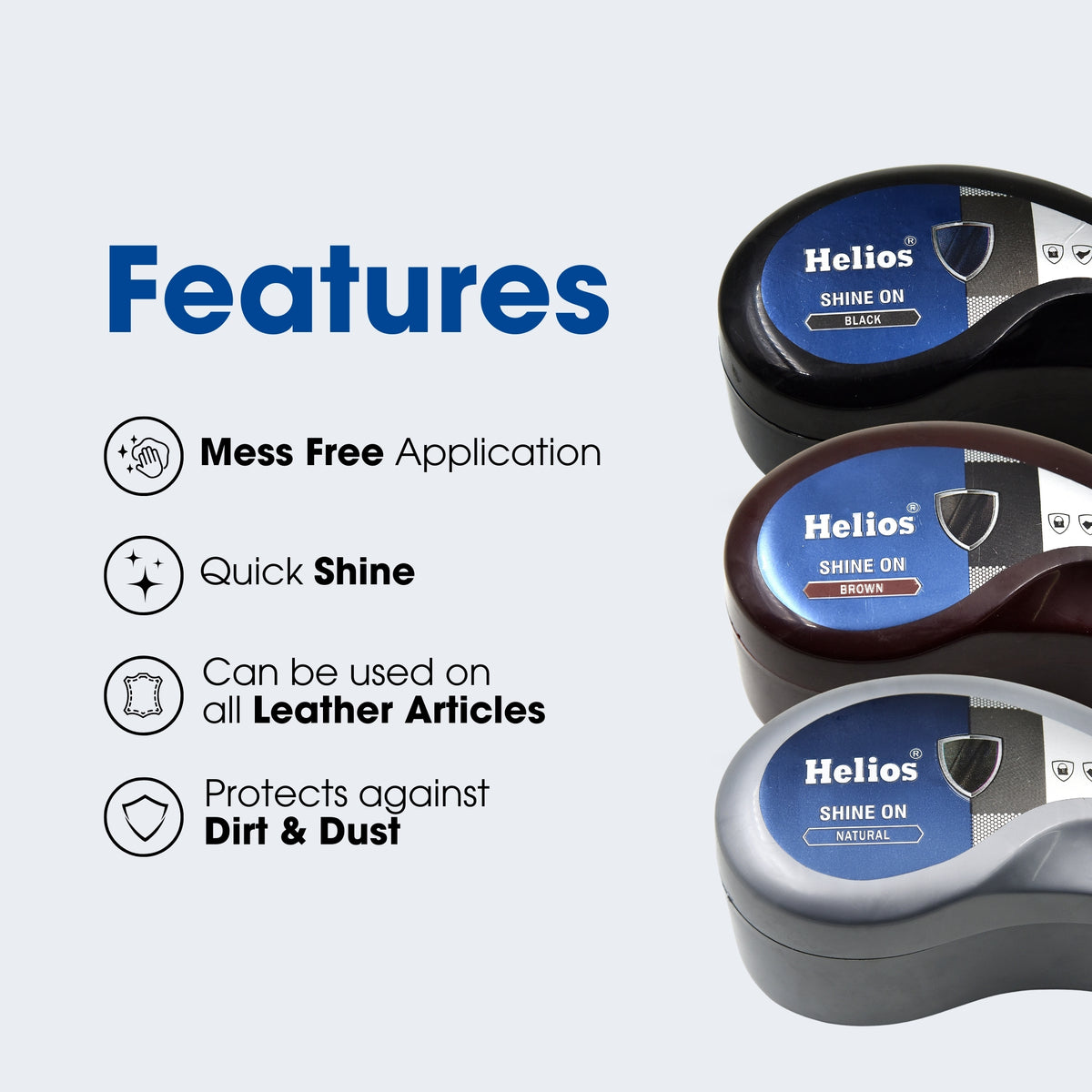 Helios Shine On | Shoe Polish | Shoe Shiner | Leather Shoe Shiner