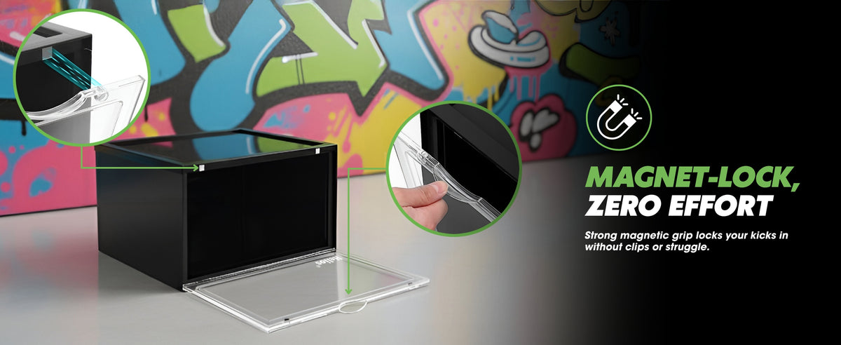 Helios Abode Sneaker Storage Box (Side Drop) — product feature 2