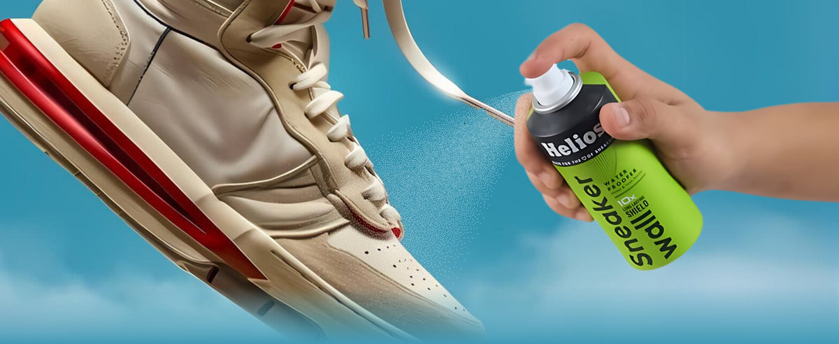 Helios Sneaker Wall Protect Spray | Water & Stain Barrier for Shoes | Shoe Water Proofer Spray | Available in 100 ml & 150 ml Sizes — product feature 2