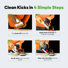 Helios Basic Sneaker Shoe Cleaning Kit with Microfiber Towel.