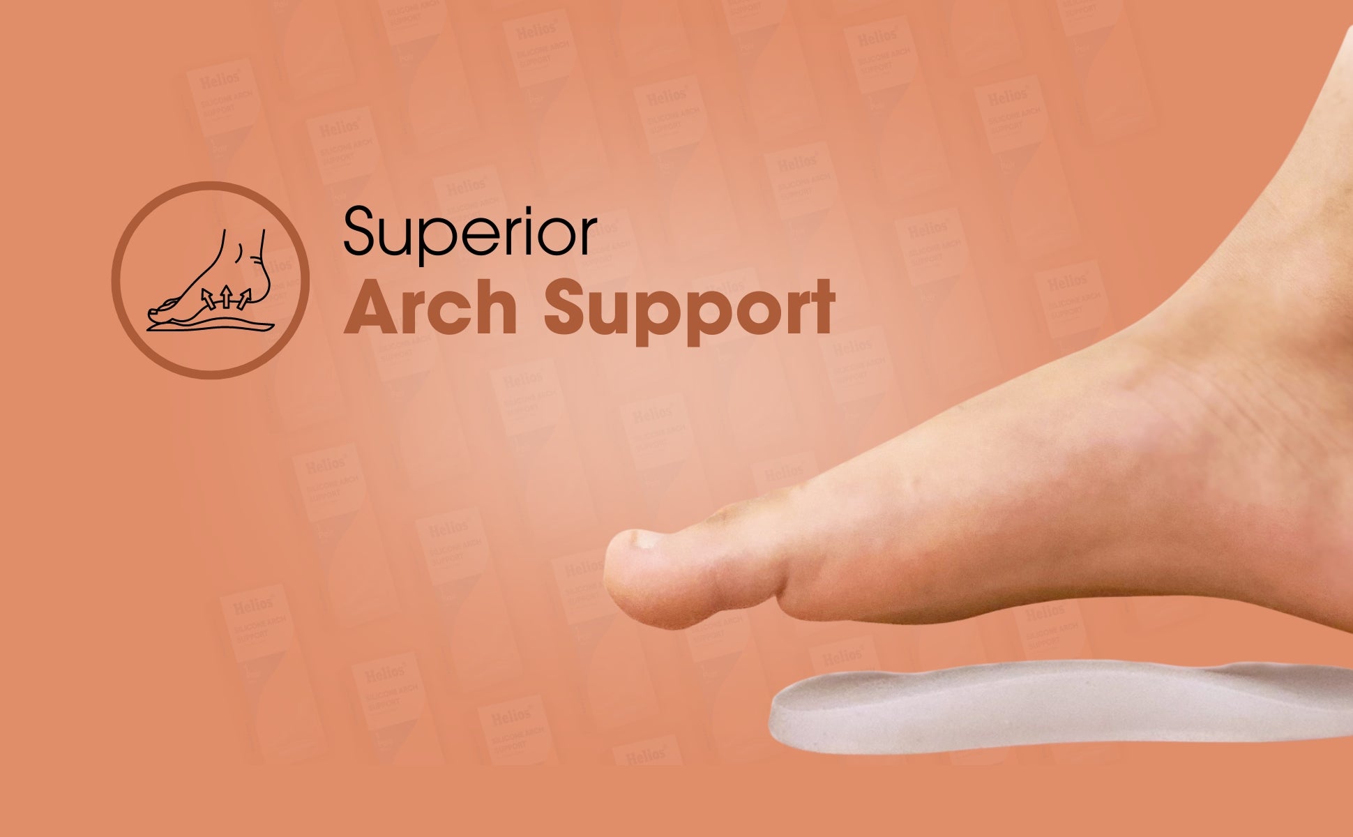 Helios Silicone Arch Support Insole | Unisex | One size fits all — product feature 3