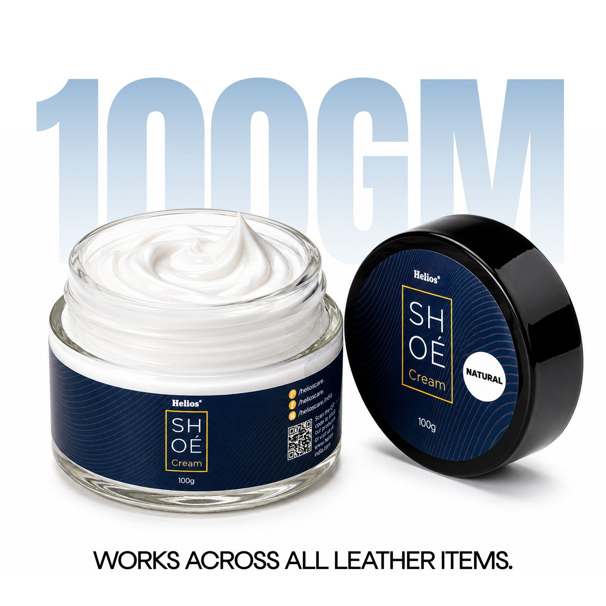 HELIOS COLOURED SHOE CREAM - 100 GM