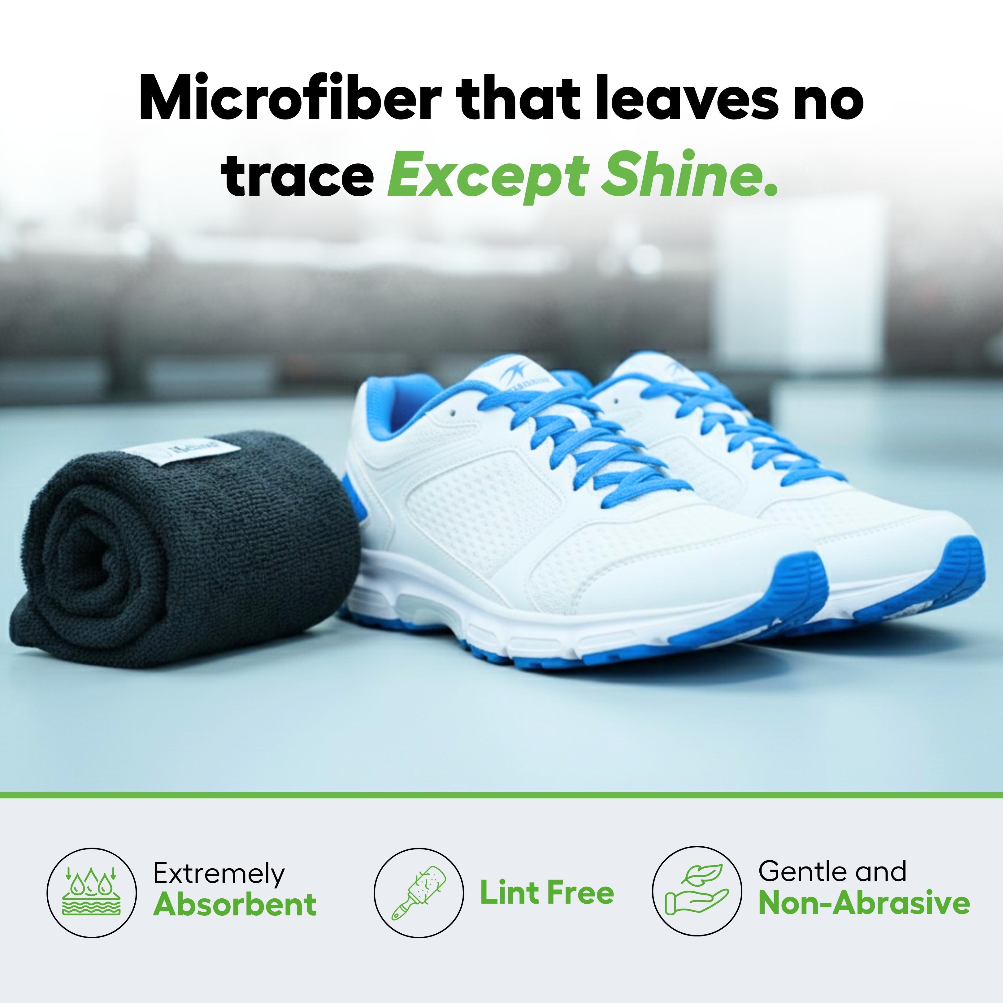 Helios Basic Sneaker Shoe Cleaning Kit with Microfiber Towel.