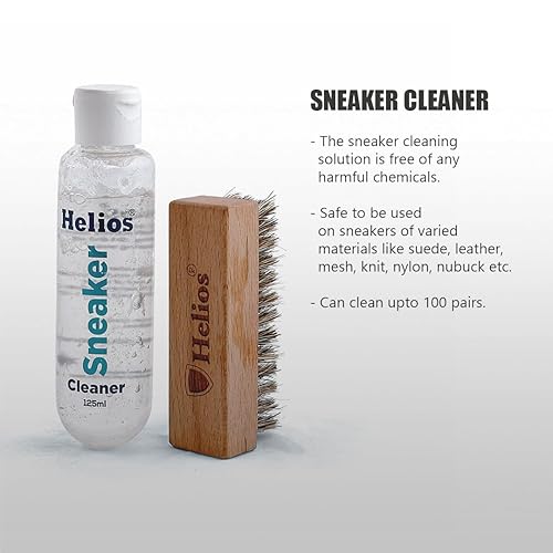 Helios Super Sneaker Cleaner - 125 ML With Sneaker Wall Protect Spray I Water & Stain Barrier I Water Proofer I 150 ML