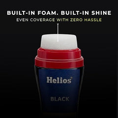 Helios Liquid Shoe Polish – Instant Shine & Color Restore for Leather Shoes | Black & Brown | Easy Sponge Applicator