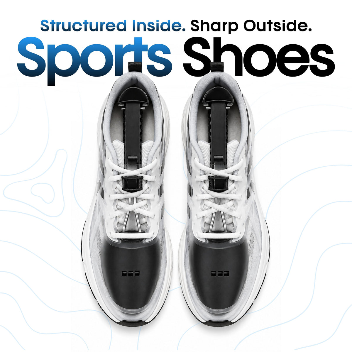 Helios Plastic Shoe Trees for Men , Adjustable Shoe Shaper & Protector, Shoe Keeper for Maintaining Shape, UK Size 6 To 11